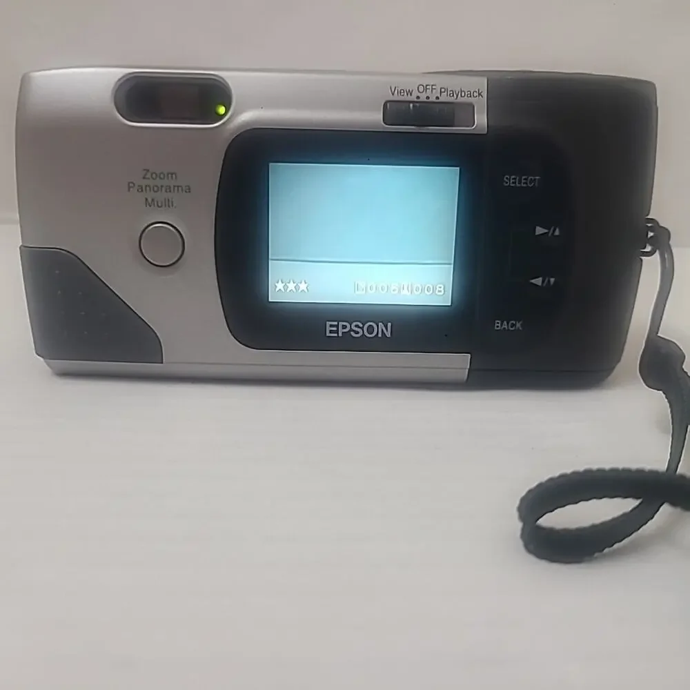 Epson PhotoPC 600 Vintage Digital Camera Tested Working w Manual 1990s